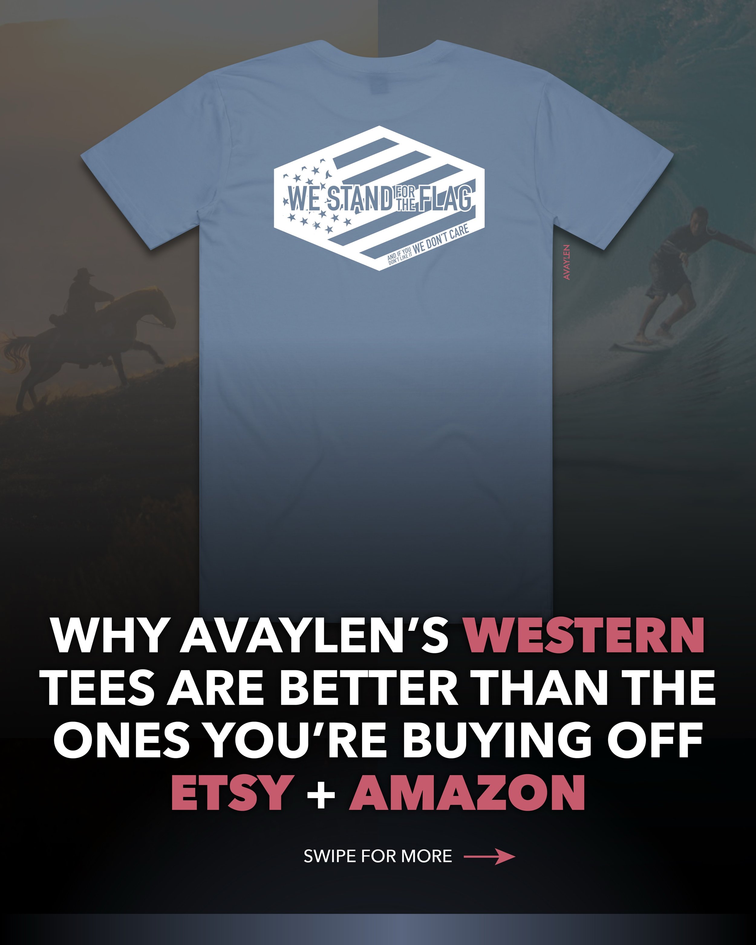 SWIPE ➡️ Our mission is to show that creativity lives in all of us. It lives in YOU

Avaylen makes elevated coastal-inspired western tees built for beaches and backroads⚡️Gear up on Avaylen.com
.
.
.
#avaylen #socalcountry #countrymusic #westernwear 