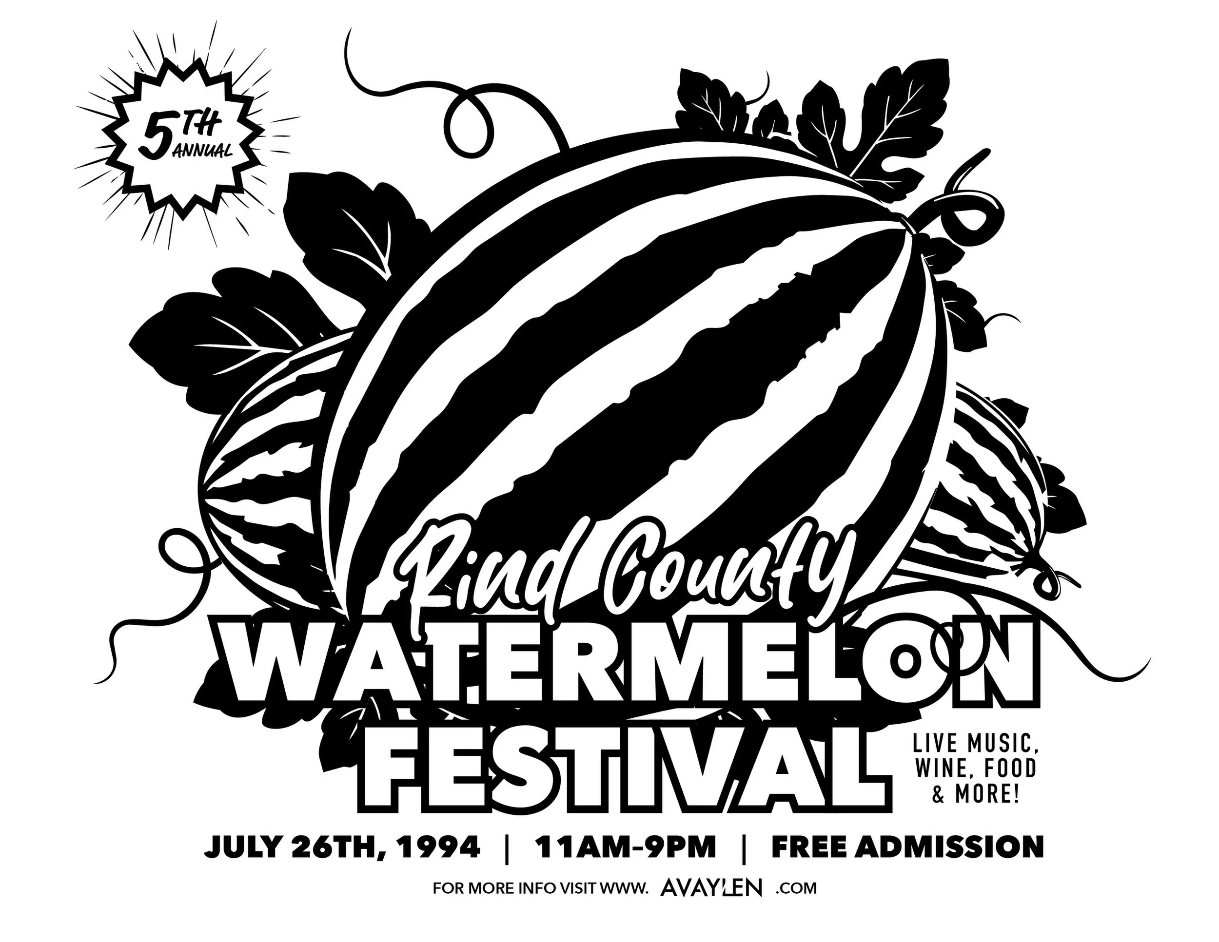 Artwork for Rind County&rsquo;s Watermelon Festival! Lmao this one&rsquo;s been on the checklist for a while! Liking the way it&rsquo;s coming out 🇺🇸🌴

Avaylen makes elevated coastal-inspired western tees built for beaches and backroads⚡️Gear up o