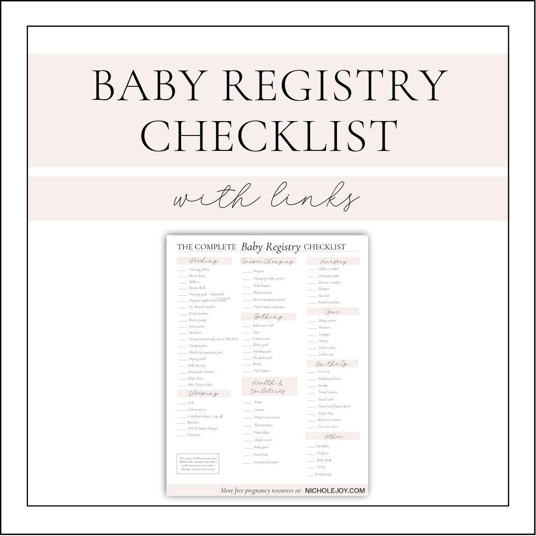 Baby Registry Checklist