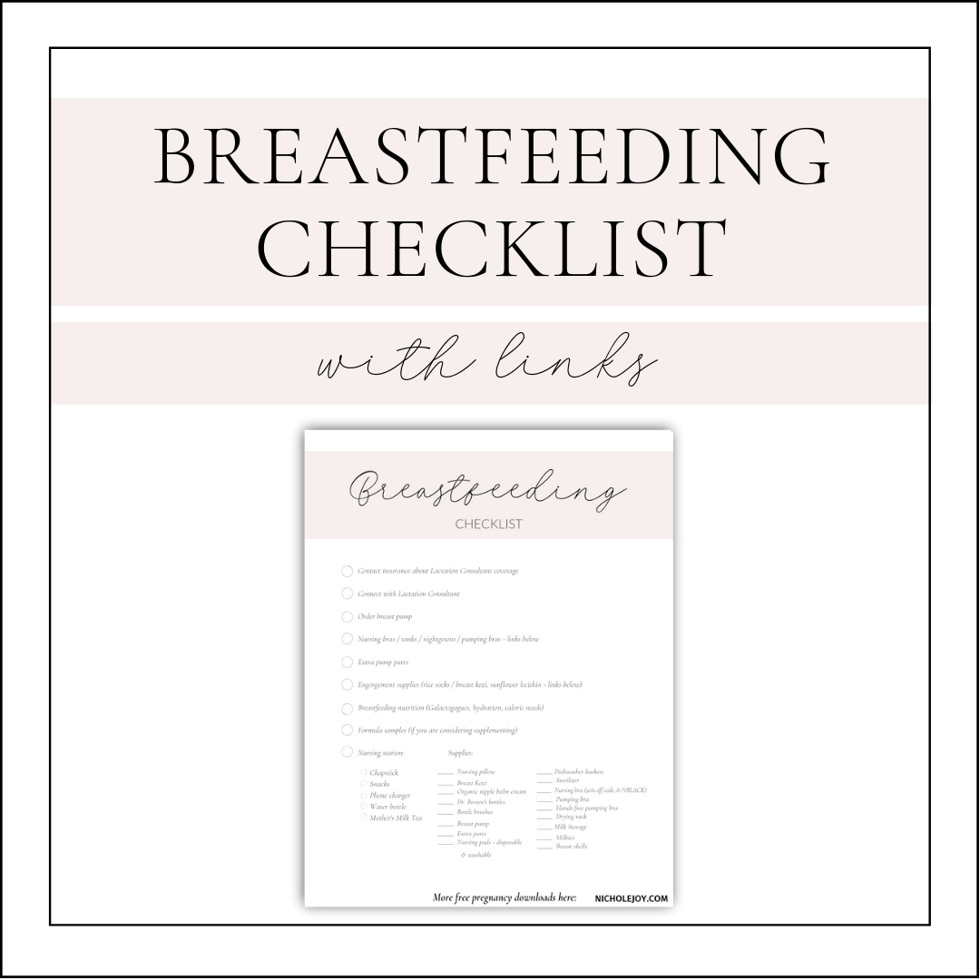 Breastfeeding Checklist