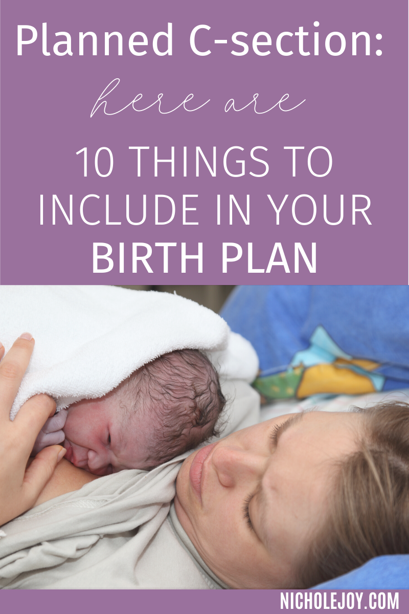 Gentle C Section Birth Plan Template