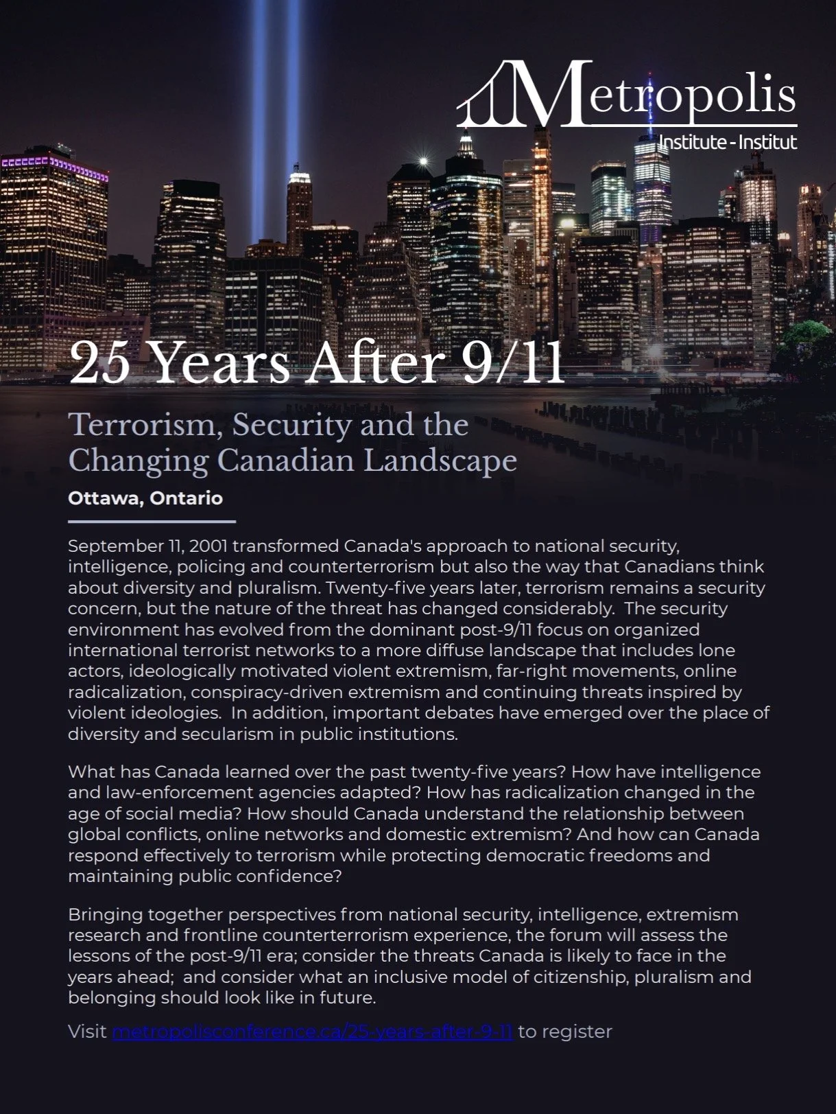 25 Years After 9/11: Terrorism, Security and the Changing Canadian Landscape