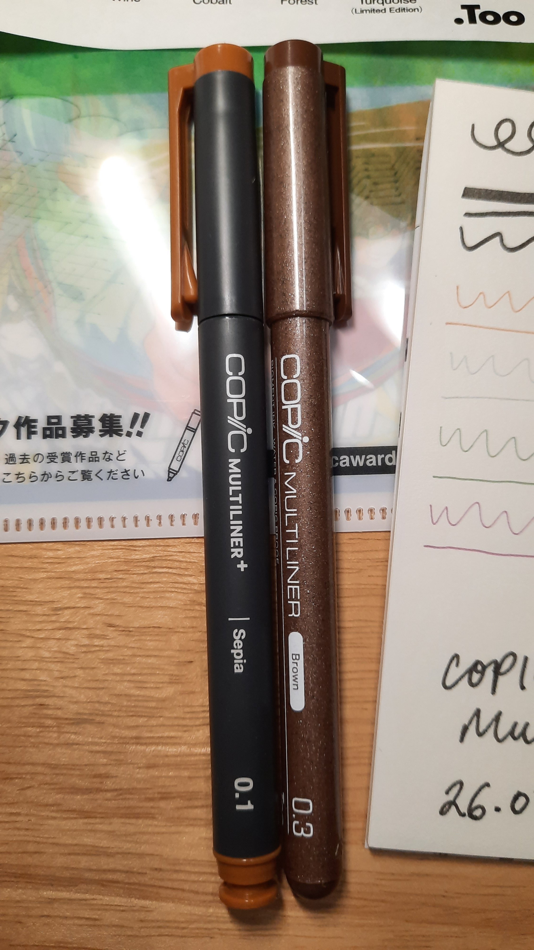 Comparison between new Copic Multiliner+ VS Historical Multiliner pen