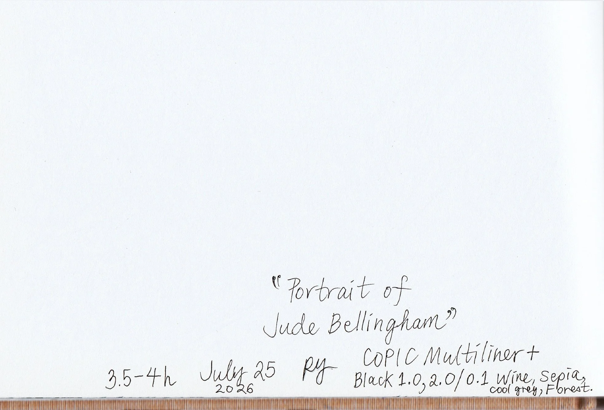 Portrait of Jude Bellingham – B-side