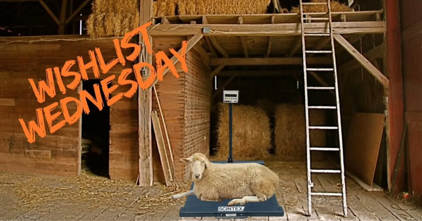 It's WISHLIST WEDNESDAY and we have a unique wish.

Furever Farm is seeking a set of vet scales for use with all of the animals. As you know, we have one resident who we need to keep a close eye on weight wise. Daisy is awaiting a ACL rebuild or ampu