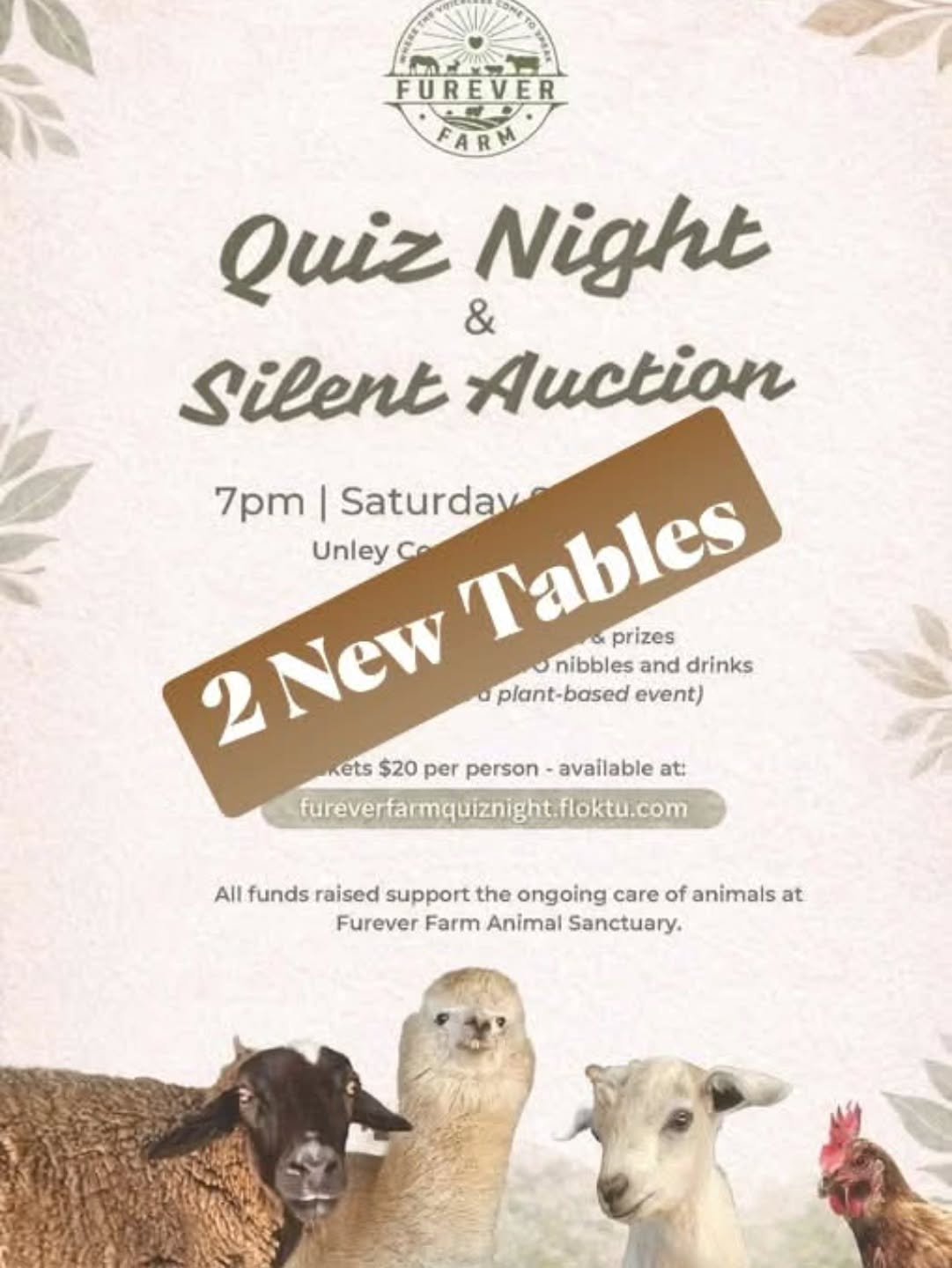 ANNOUNCEMENT!!

No matter our situation at present, our determination is strong. Therefore, we will see this through!

Great news for those who thought they had missed out on the Furever Farm Quiz Night &amp; Silent Auction. WE HAVE MANAGED TO NEGOTI