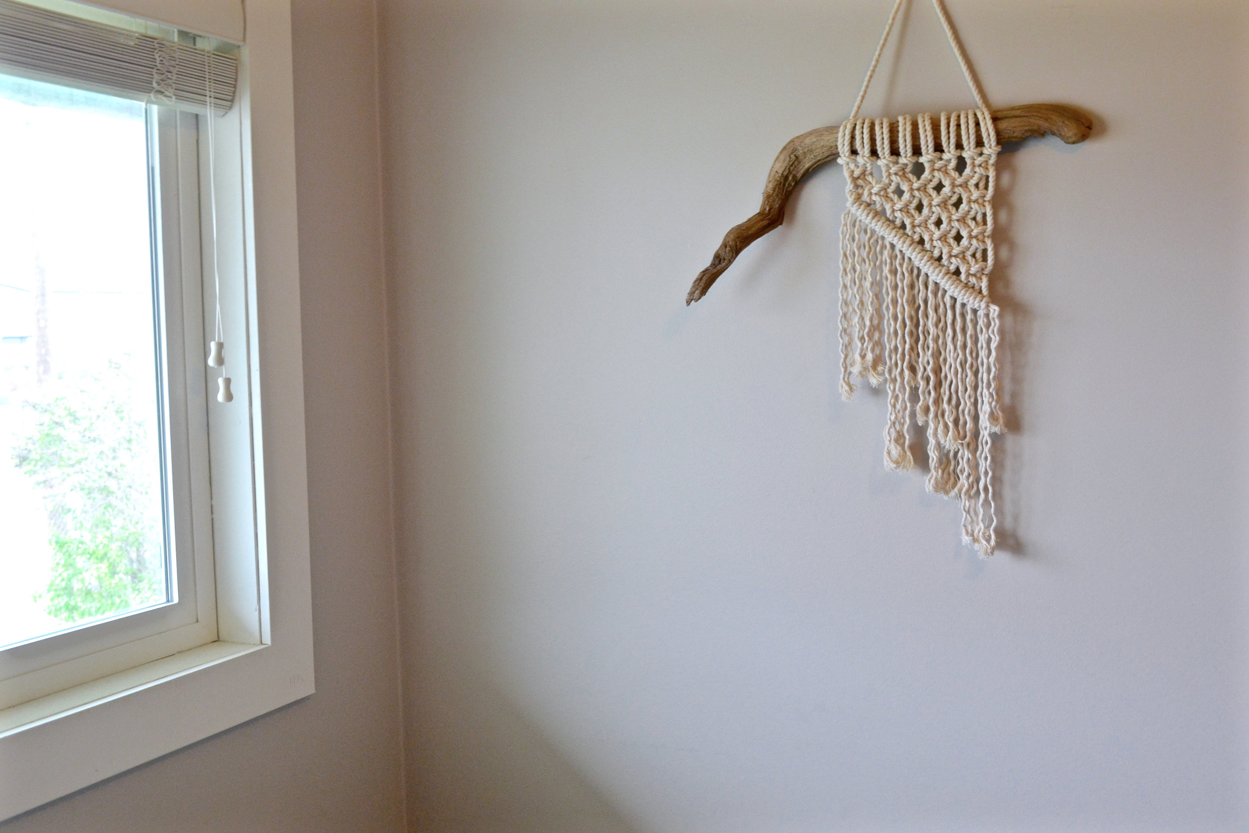  Simple little rope piece - currently resides in our spare bedroom. 