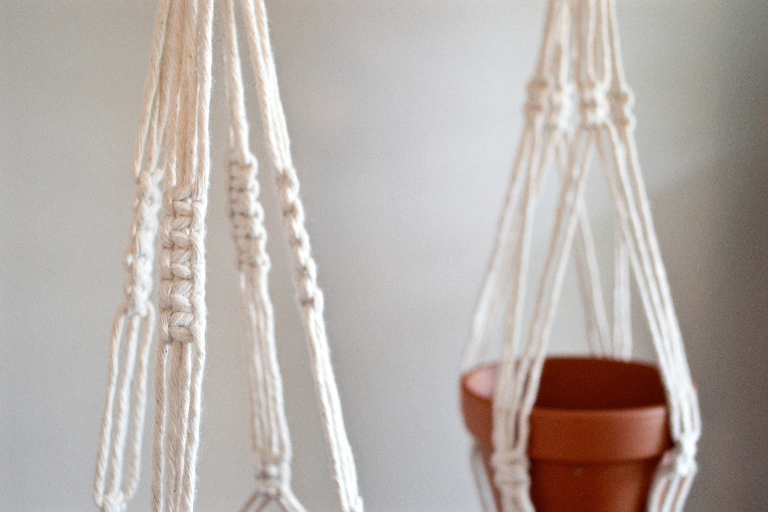  Small minimalist plant hangers - 14 inches long - available for purchase (made to order) 