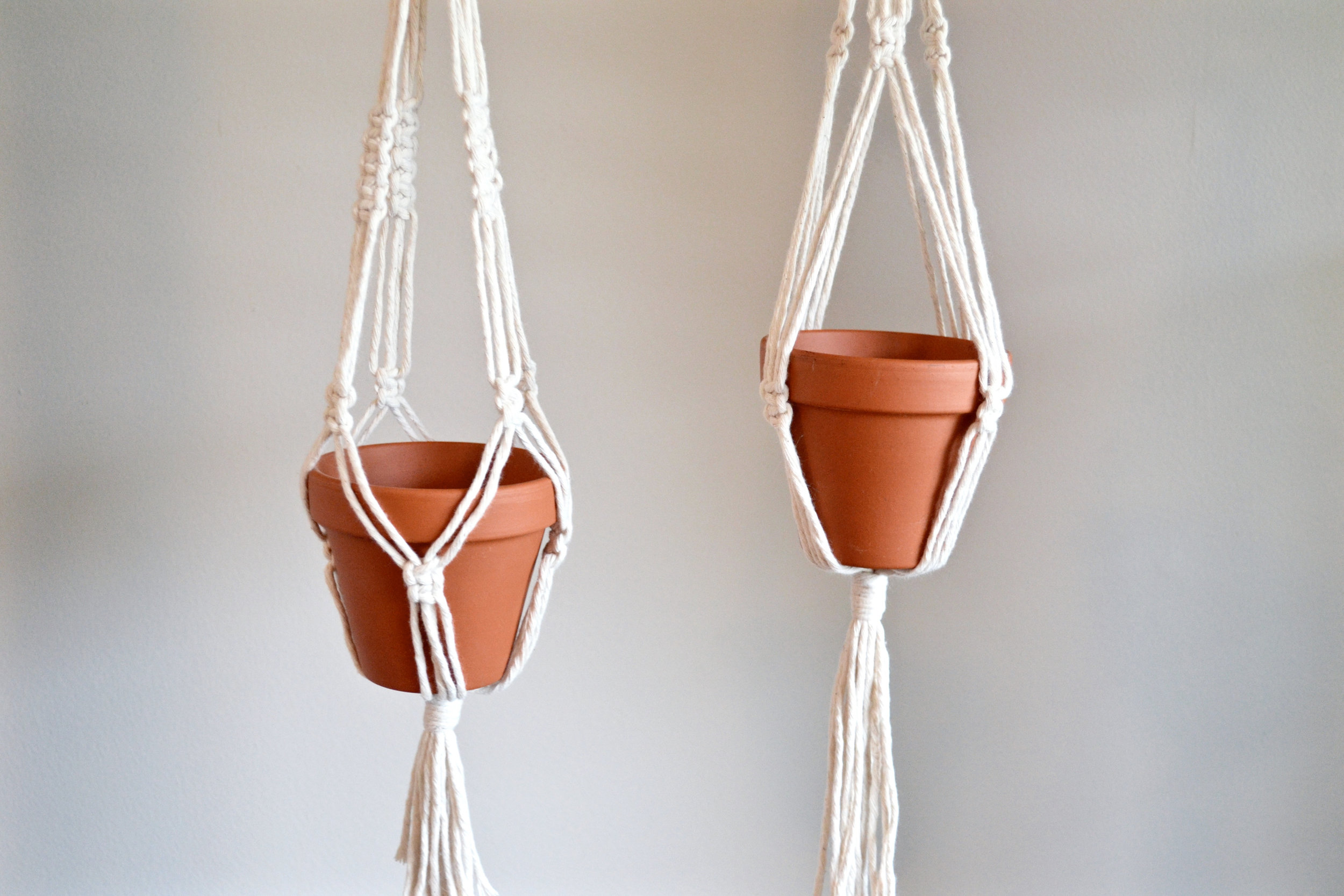  Small minimalist plant hangers - 14 inches long - available for purchase! (made to order) 