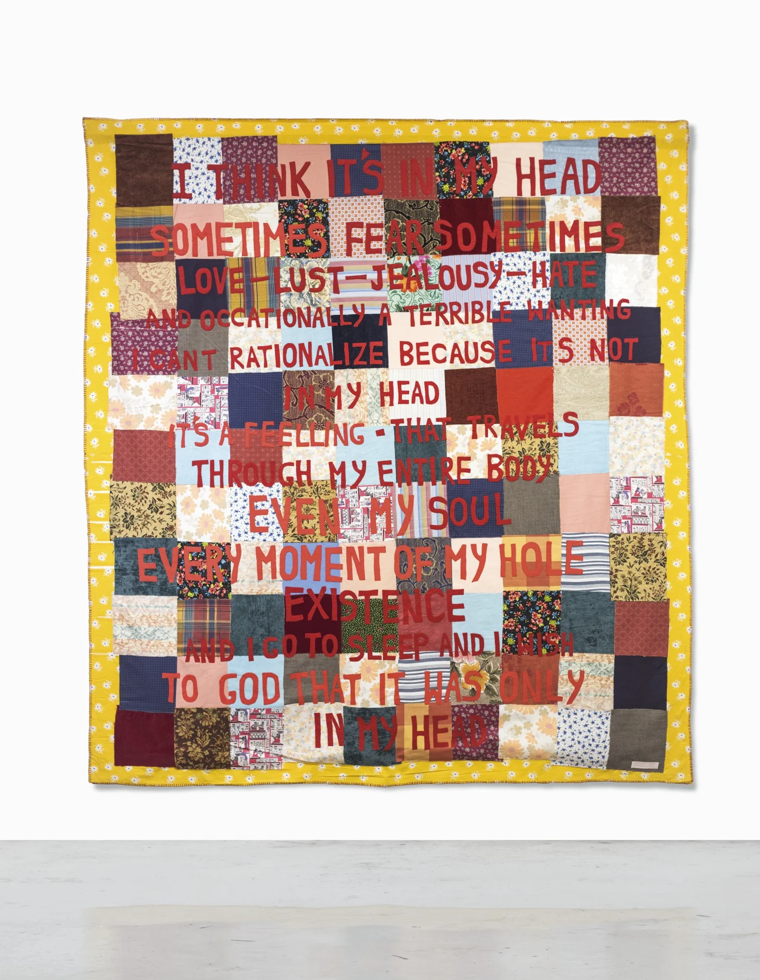 Tracey Emin, I Think It’s In My Head, 2002. Courtesy of Sotheby’s.