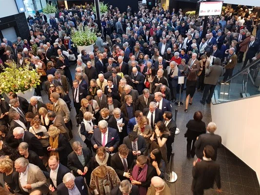 The crowd queuing to enter the preview of TEFAF Maastricht 2019. Courtesy of Antiques Trade Gazette