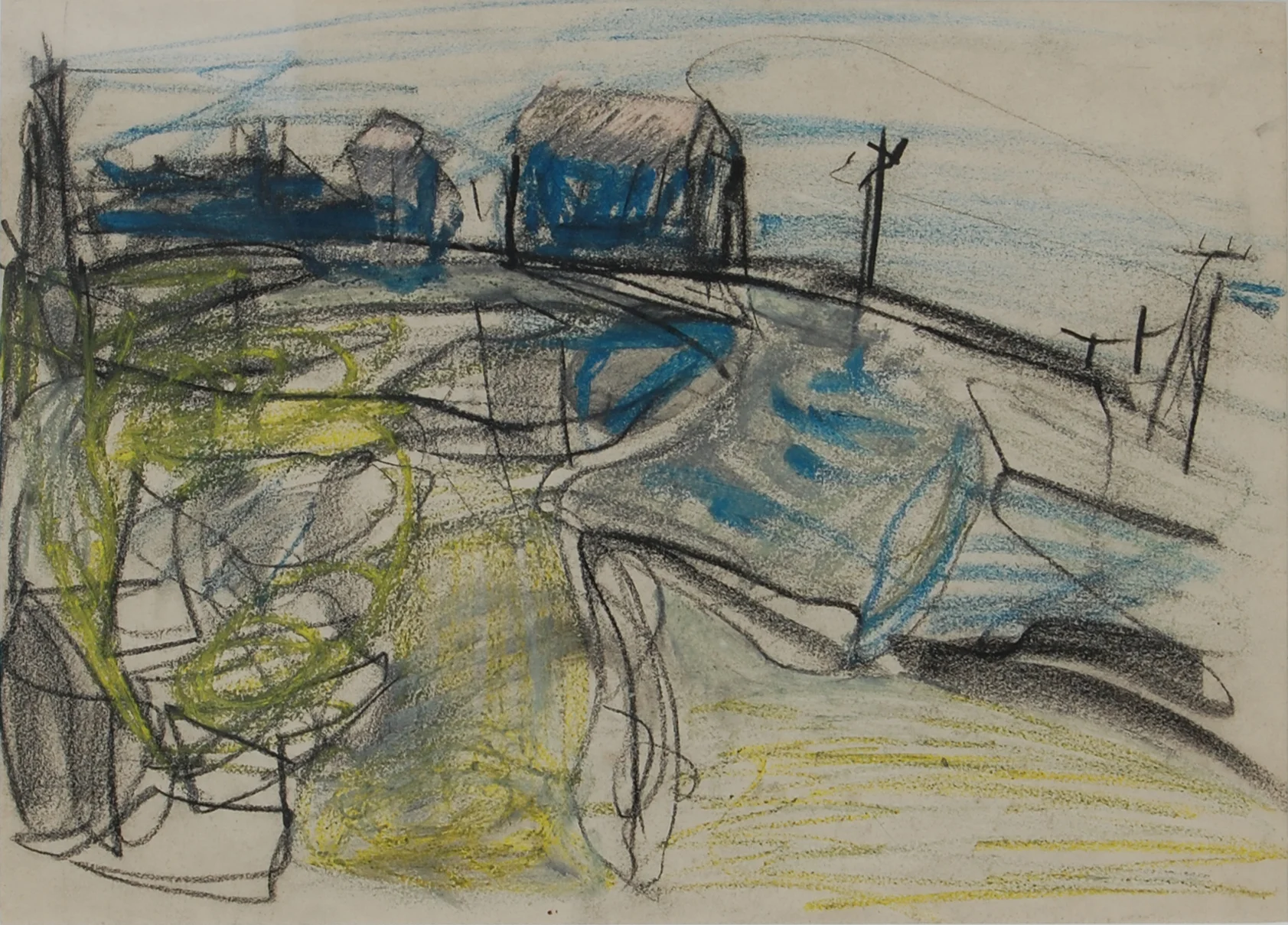 Peter Lanyon (1918 - 1964) , Study for St Just (1952), Mixed media, 25.5 x 35.5cm