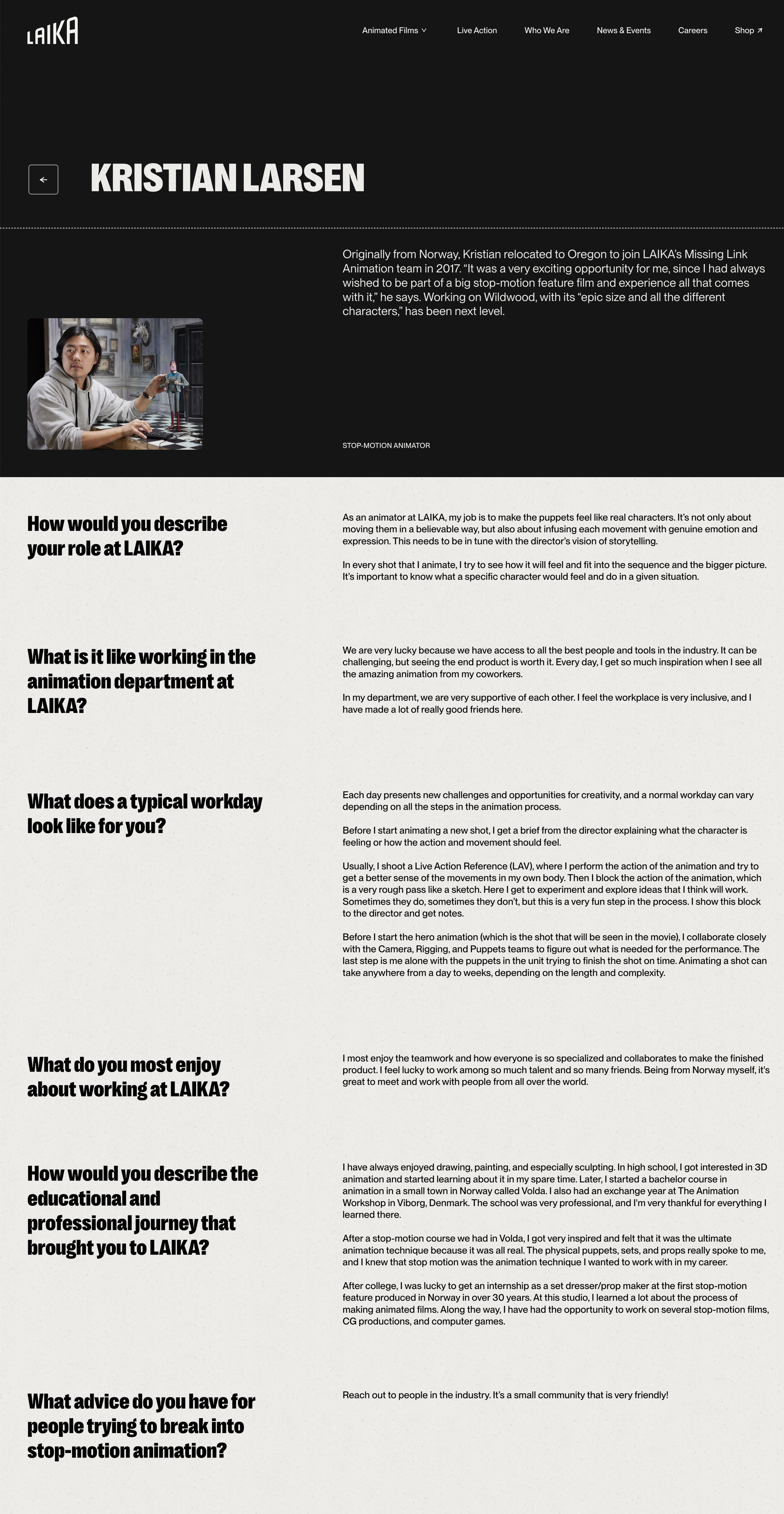 Kristian Larsen profile