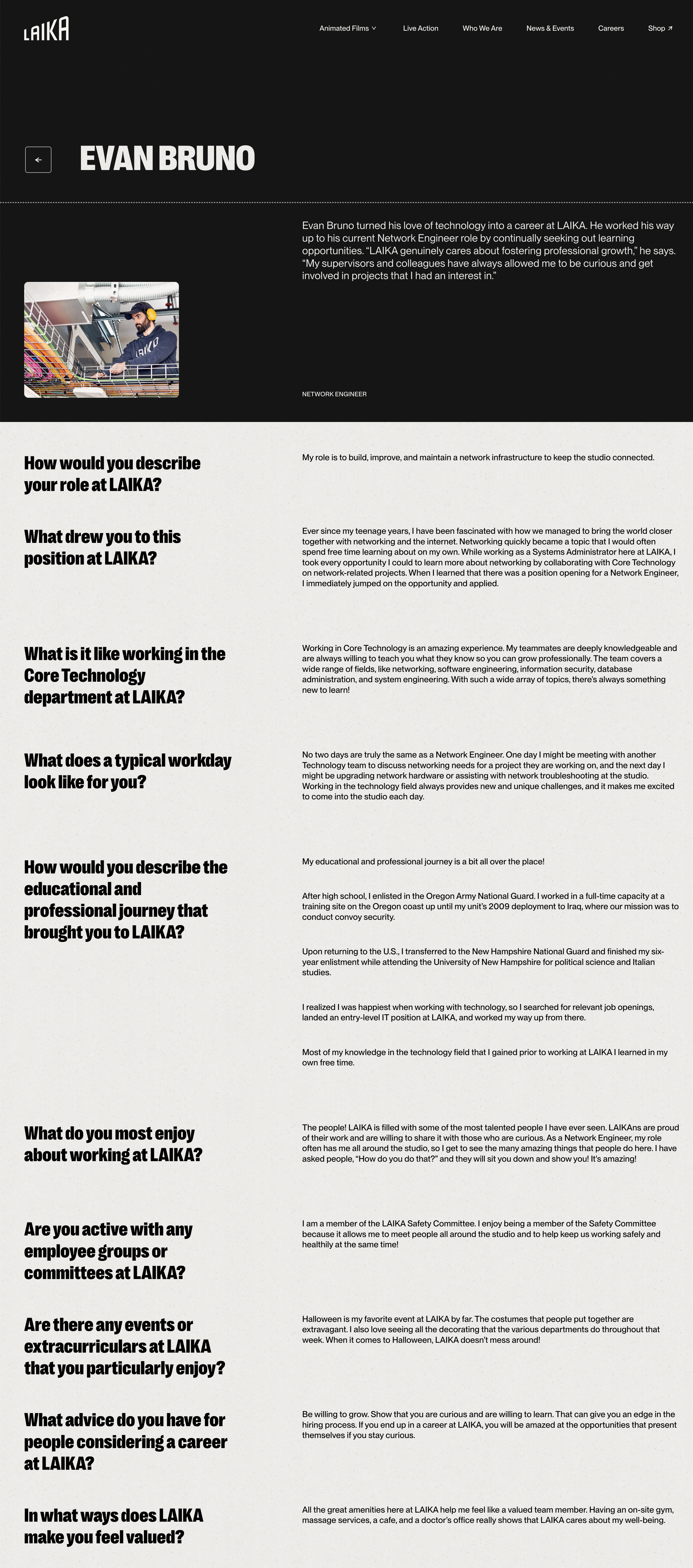 Evan Bruno spotlight