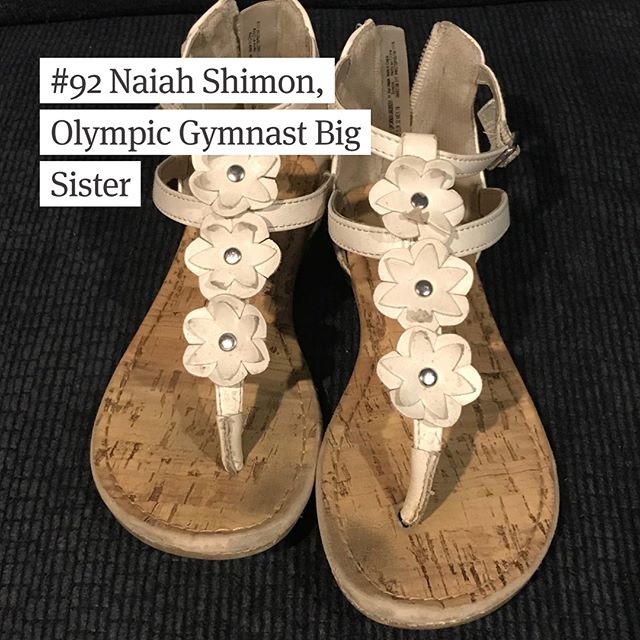 &ldquo;Why these are my favorite shoes is because they have flowers and it has a zipper and the bottom of it is super comfortable. Sometimes I can do gymnastics in them. When I wear them I feel happy because it makes me think of good thoughts, cause 