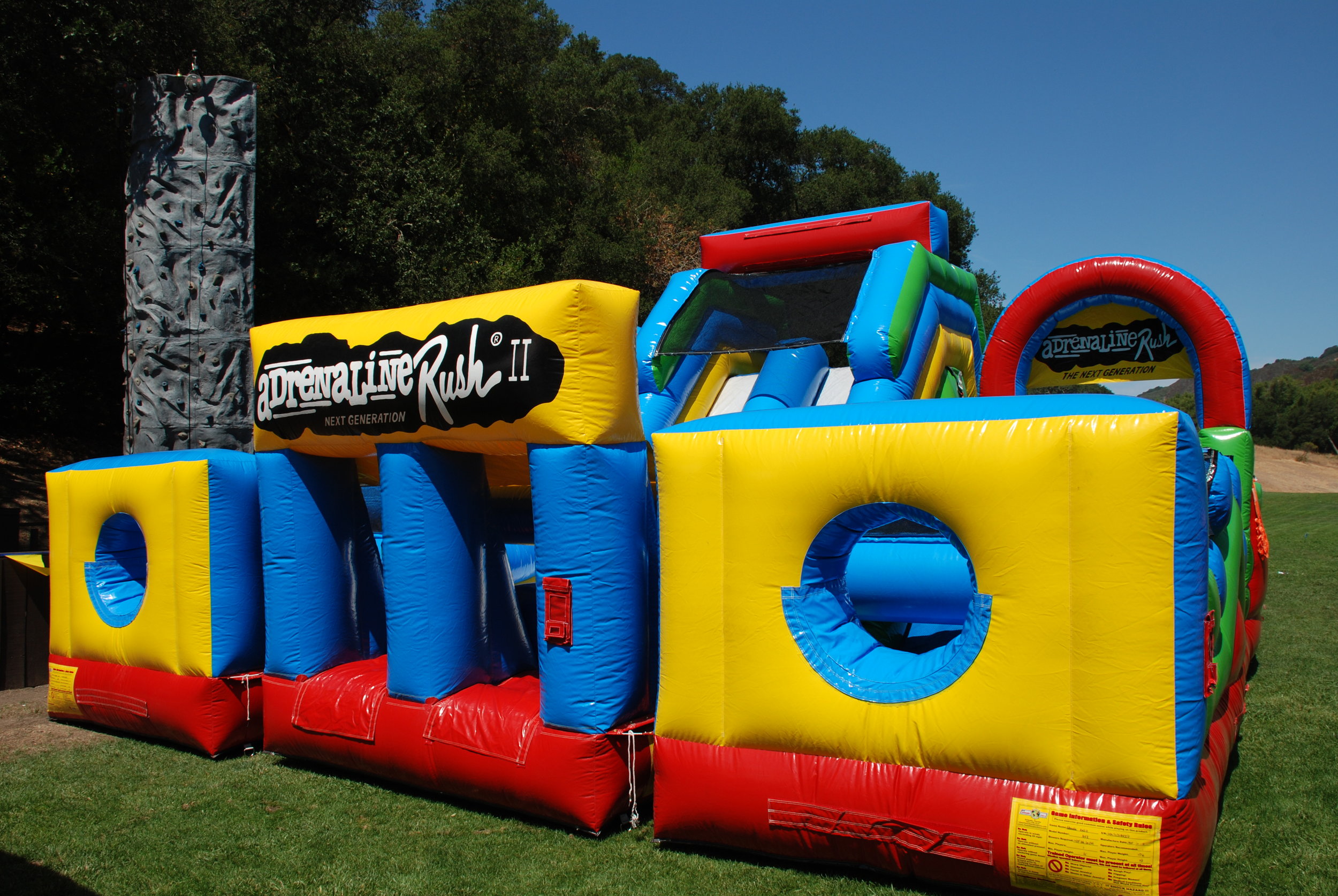 bouncy castle Inflatable Slide Bungee run safety Sign 2019 design fun fair 