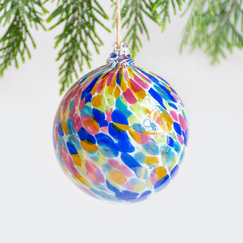 Rainbow Brite Ornament | Tara Blown Glass