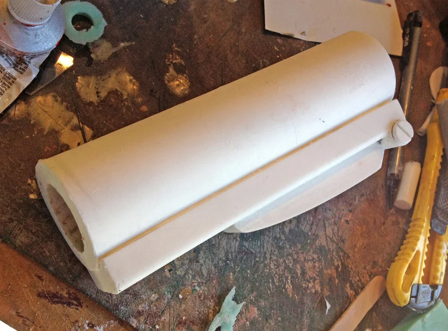 The first cast from the molds. Good outer finish with only minor cleanup in the inside.