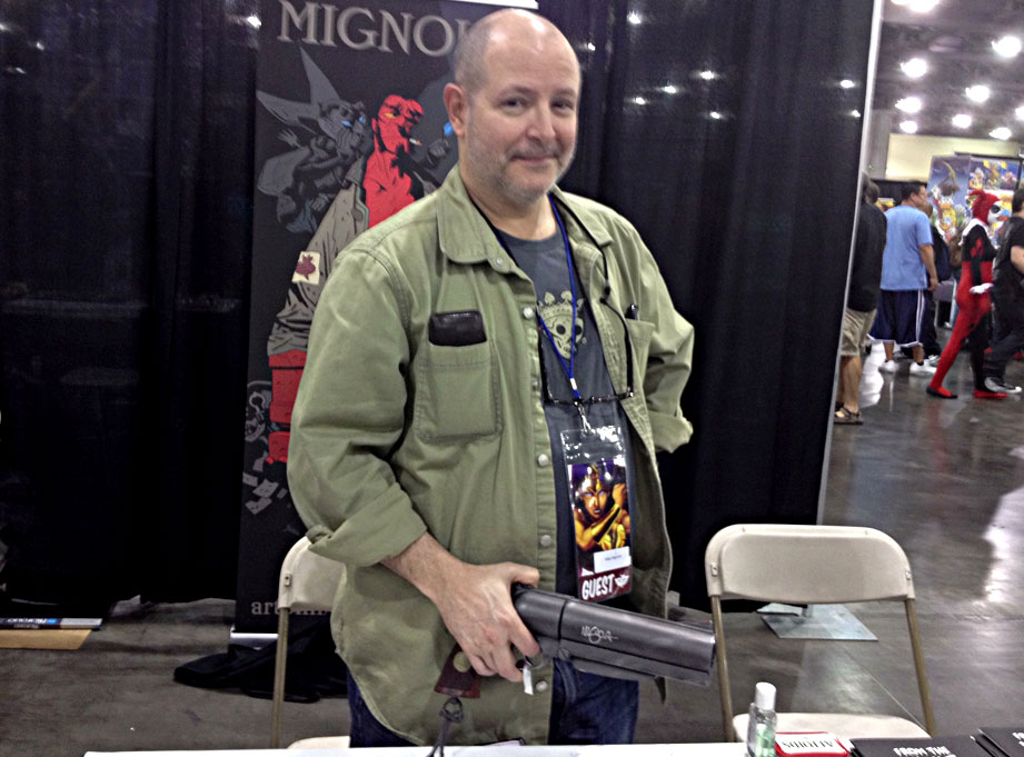  I was able to get my replica signed by Hellboy creator Mike Mignola himself at a local convention. He was nice enough to say that it was the best replica of the gun that he'd ever seen. 