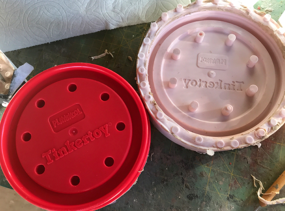 I also molded the lid, intending to slush cast copies.