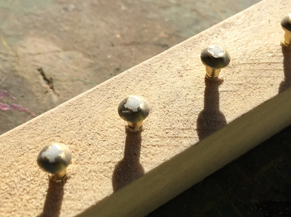 The excess putty sanded down.