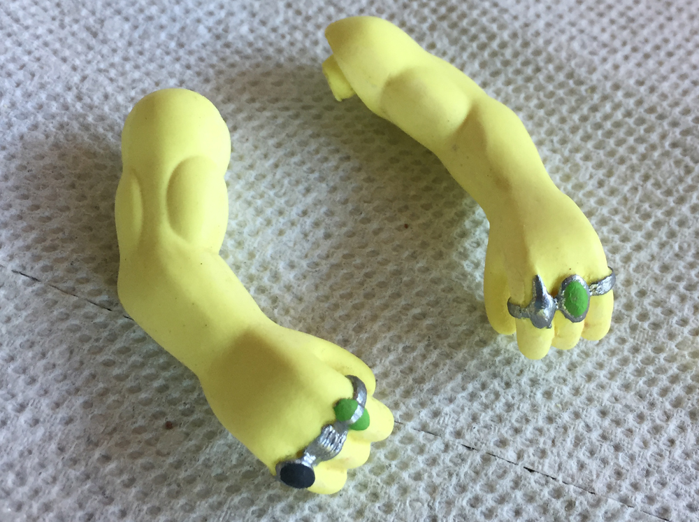 I hand painted his rings (under extreme magnification)