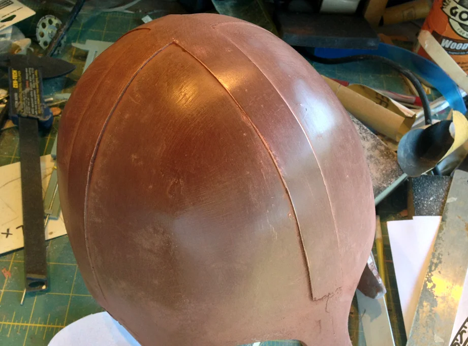 Once the tape was removed, the resulting bands are a consistent height.