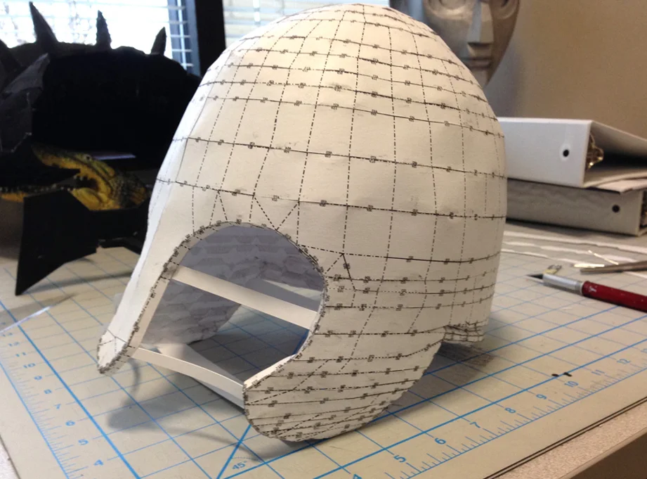 I ran the model through Pepakura and assembled a paper version.