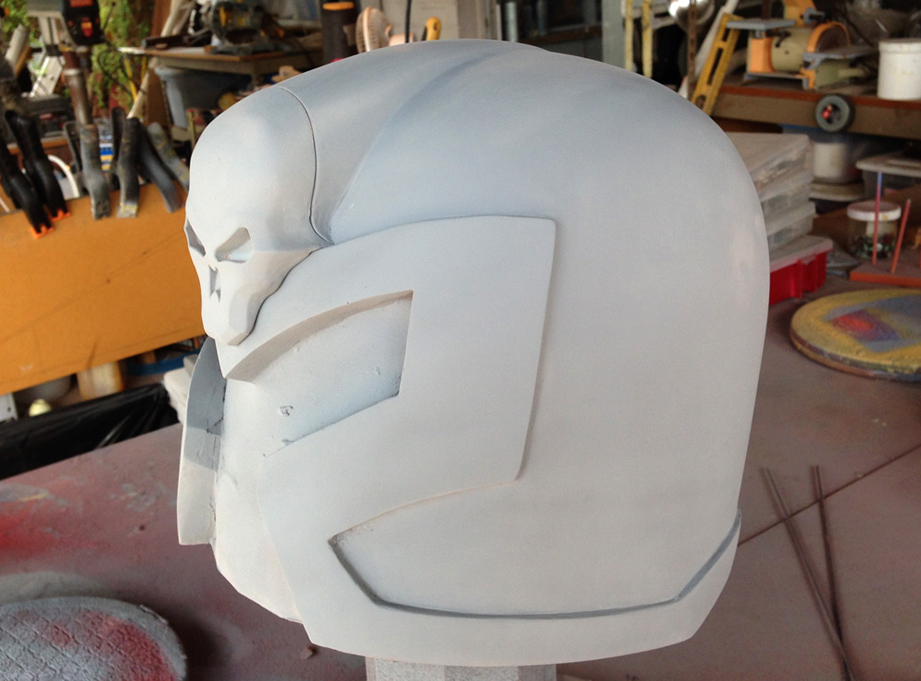 The skull fit to the helmet.