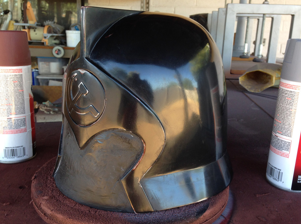  The primer was wet sanded and polished to a mirror shine in preparation for molding. 