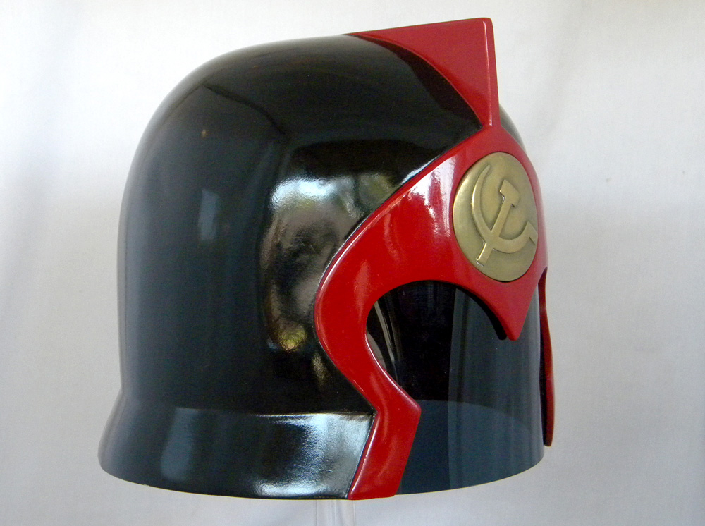  The final helmet. 