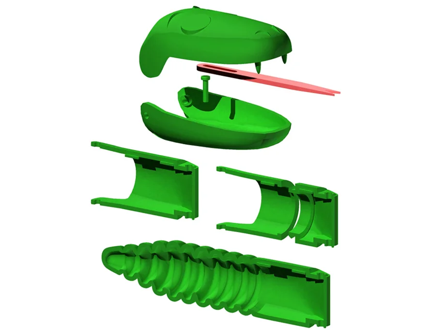 I built masters for all the parts in Strata3D.