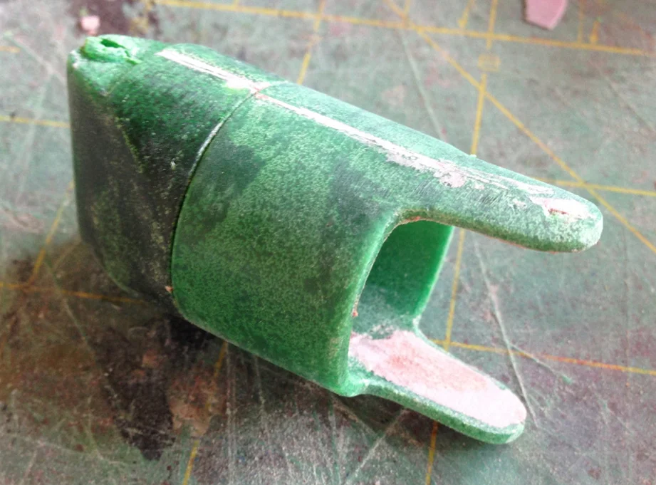 I removed the flash and added some Bondo to the inside of the arms to strengthen them.