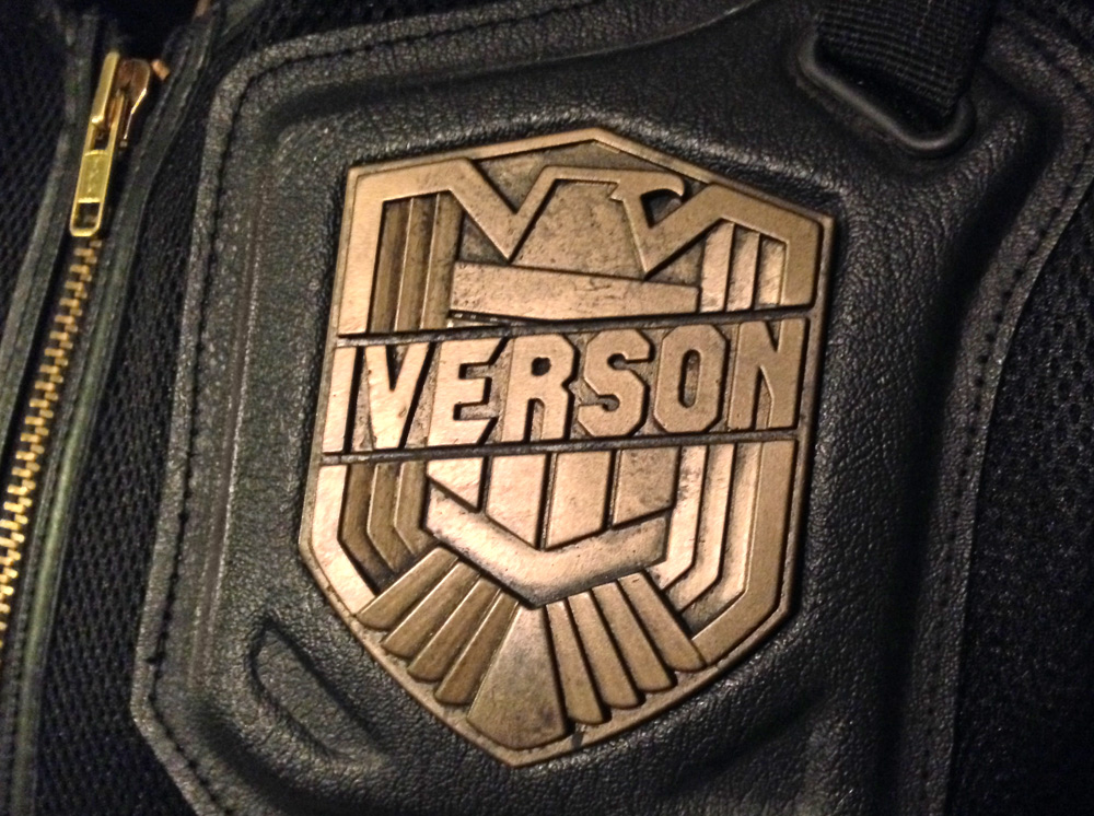  The badge was then weathered and attached to the vest. 