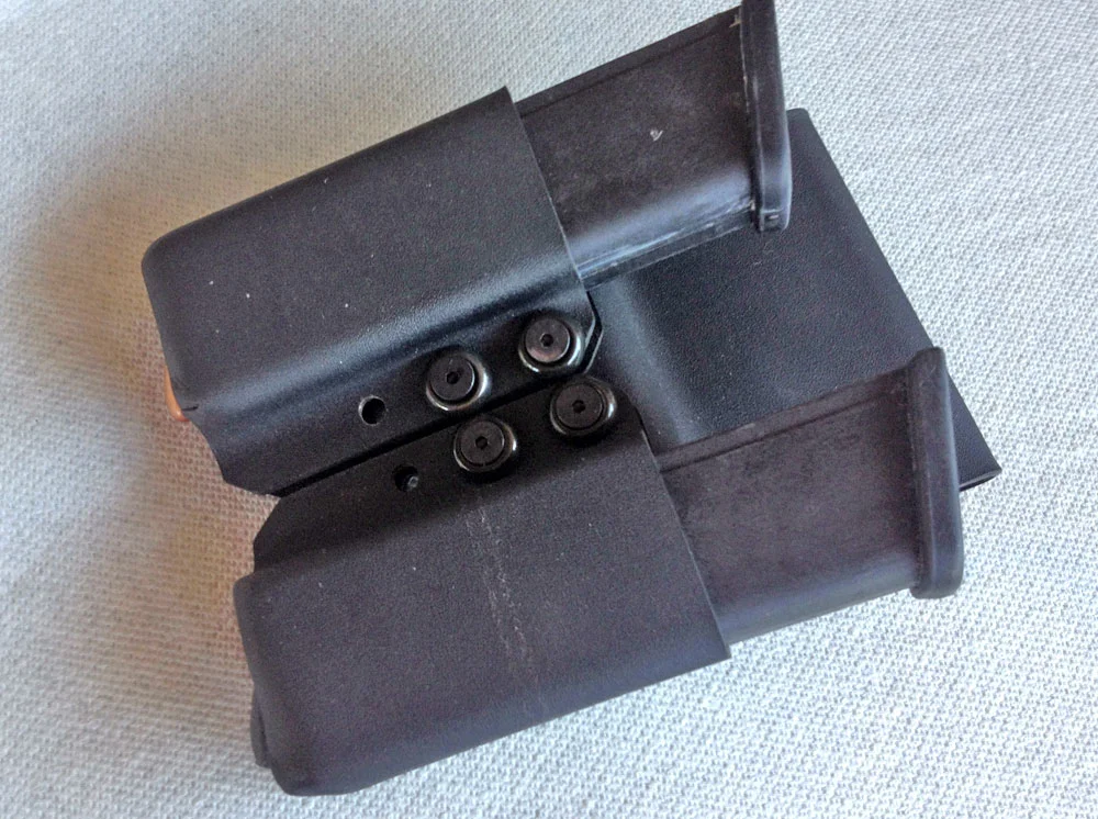 The pouches loaded.