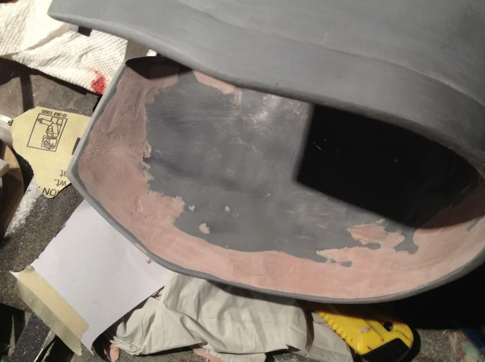 I used Bondo to make the edge a more uniform thickness.