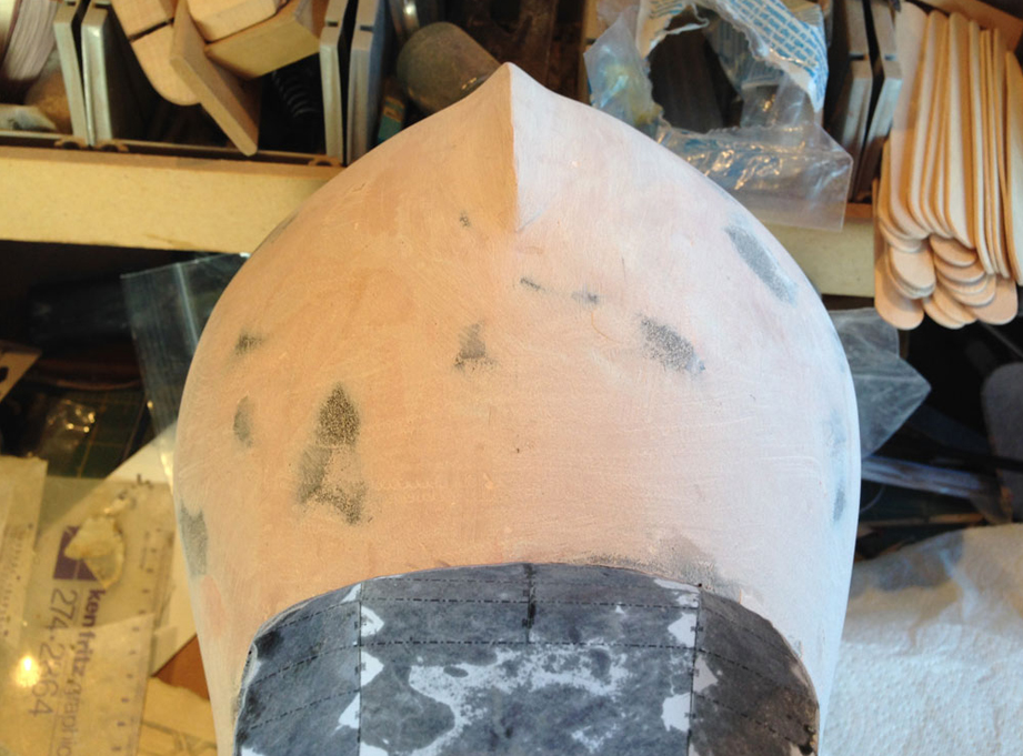  …and smoothed the outside with Bondo. 