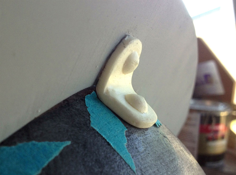 and then pressed it flat until it cooled.