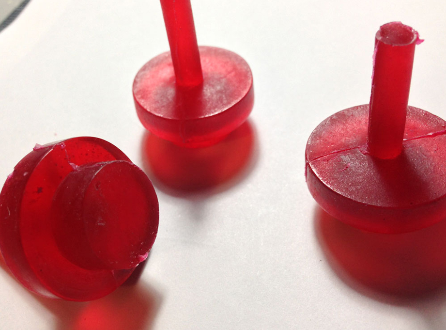  I cast the eyes in red tinted clear resin so they could be illuminated. 