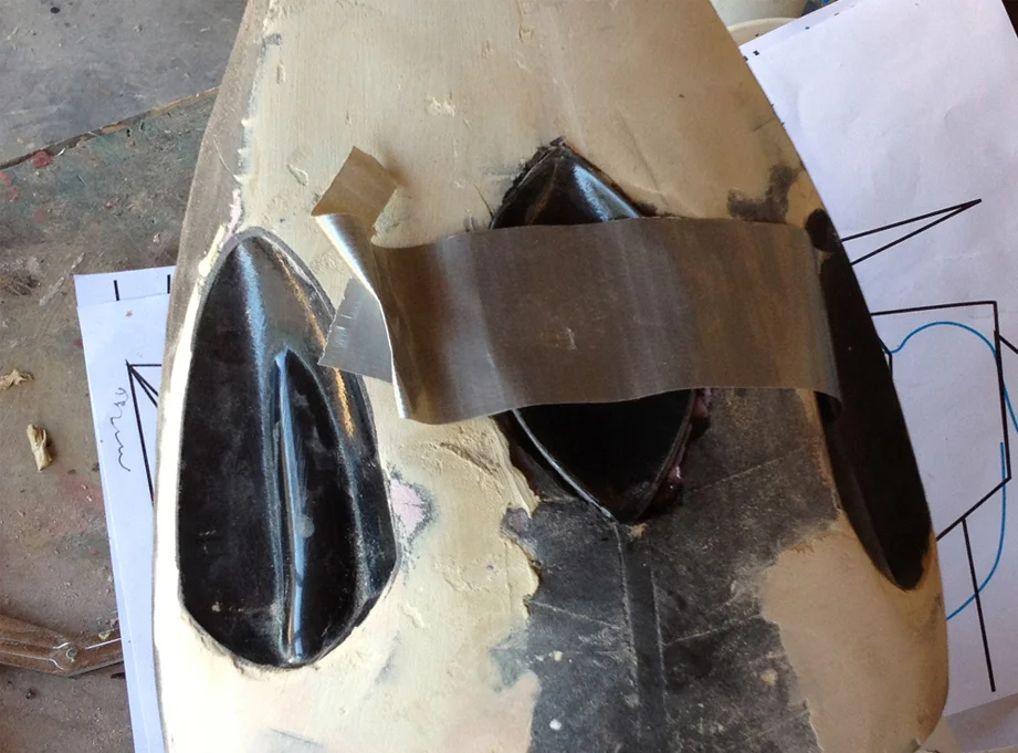 Duct tape is handy to keep parts in place as the glue sets!