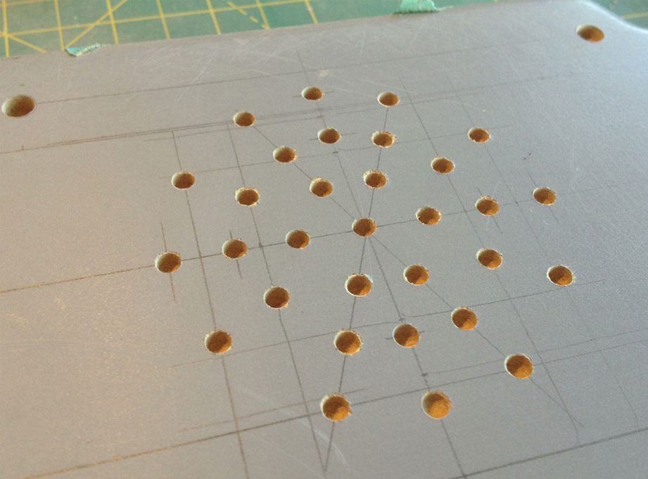  Holes drilled. 