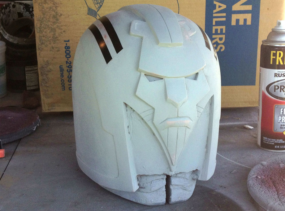  The construction is complete and the helmet is ready to mold! 