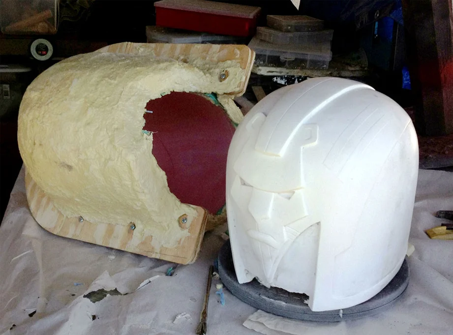 With the mold re-assembled, I could roto cast a copy in SmoothCast 300.