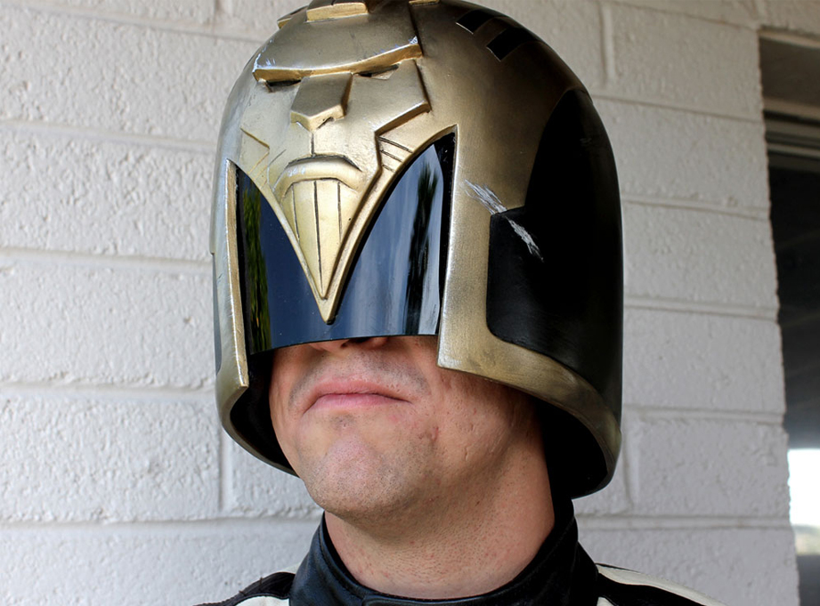  This helmet is actually quite comfortable to wear and the range of vision is much better than you would expect. 