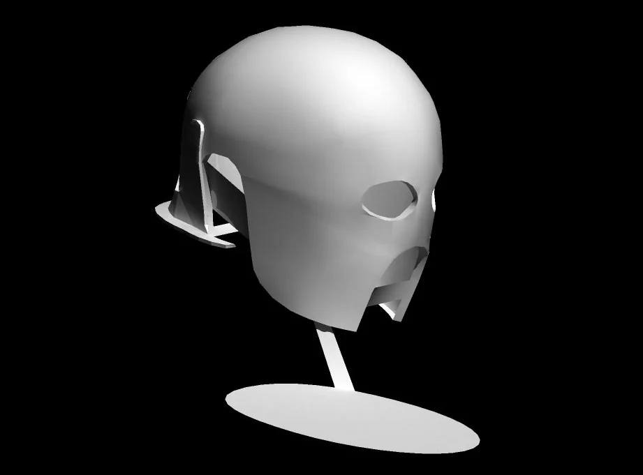 I had some free time to build something for myself so I decided to make the Uruk-Hai Berserker helmet from The Two Towers. I started by creating a 3D model in Strata3D.