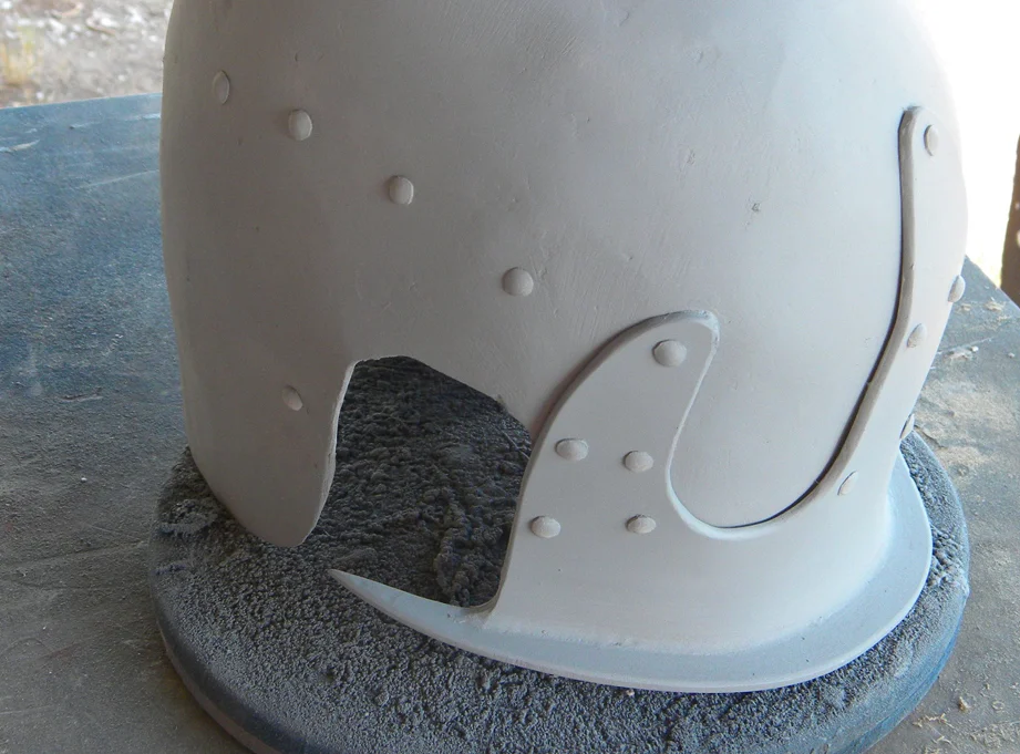 All the rivets glued on.