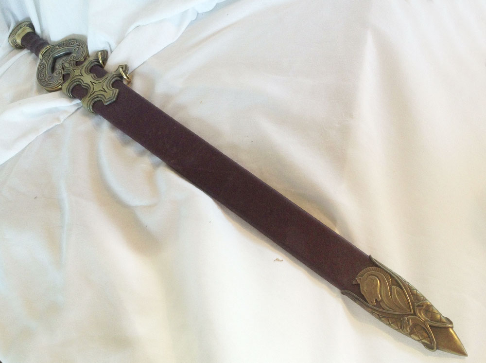  The completed scabbard. 