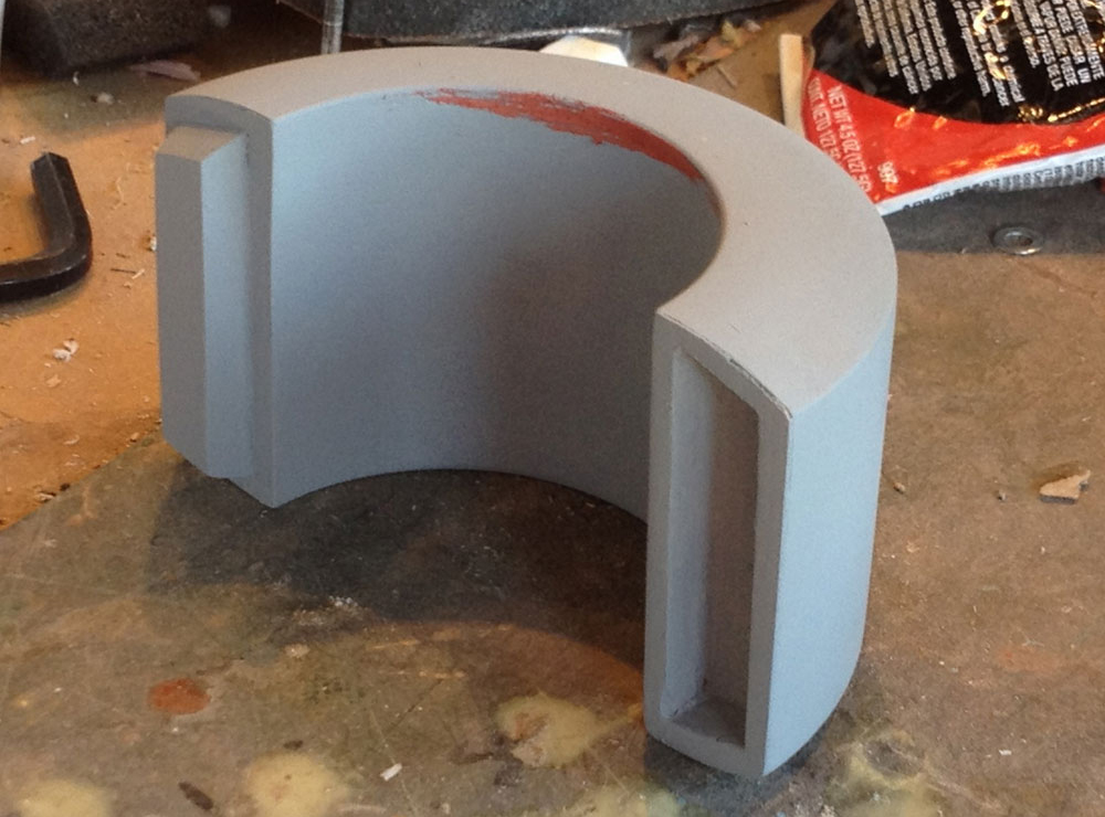  A coat of primer and the body of the cuff is done. 