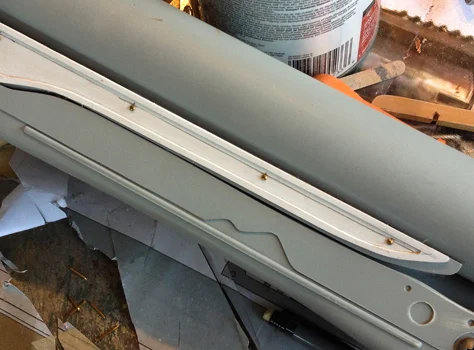 Styrene and hardware details were added to the fore grip.