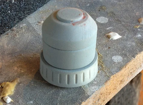 The assembled magazine tip.